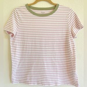 Madewell | Short Sleeve Striped Cotton Tee, M
